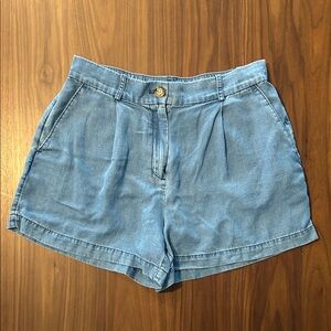 LOFT Light Blue Chambray Shorts
